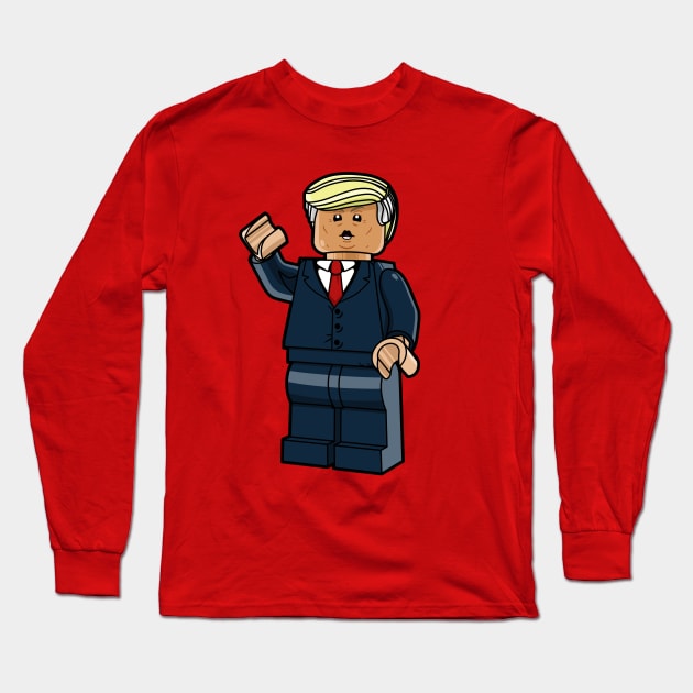 LEGO Donald Trump Long Sleeve T-Shirt by schultzstudio